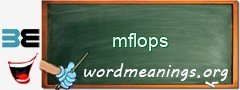 WordMeaning blackboard for mflops